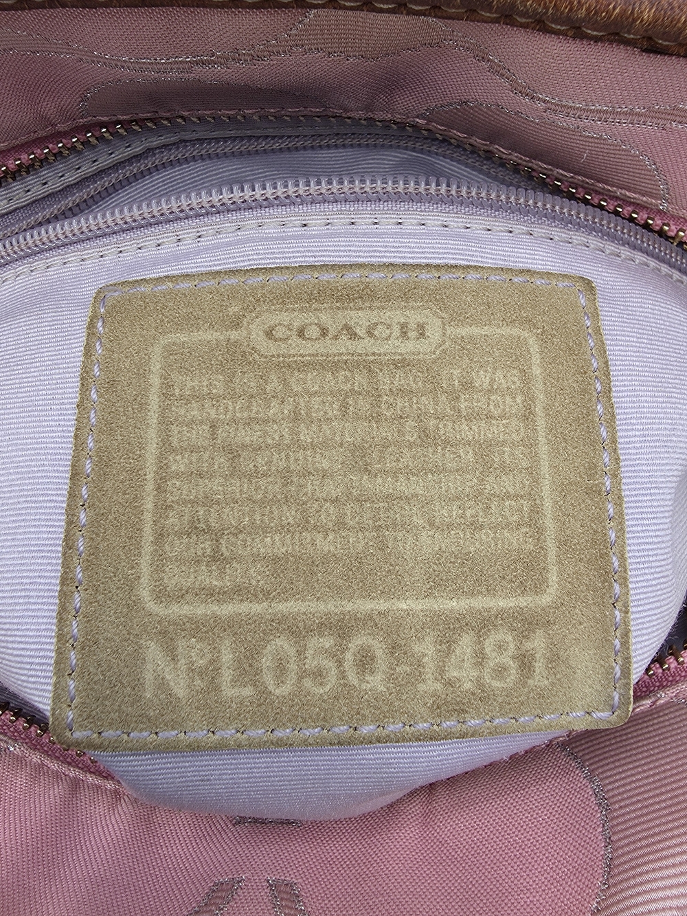 Y2K Coach Patchwork Hampton Mini Tote Bag in Spring Pastel Multicolor - Picture 7 of 10